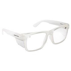 Safety Glasses - Frontside Safety Glasses - Clear Frame Clear Lens