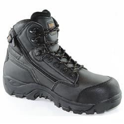 MAGNUM Precision Max Side Zip Waterproof Lace Up Work Safety Boots - Black