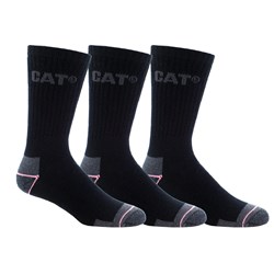 CAT® Workwear Women's Bamboo 3-Pack Crew Sock Size 3-8