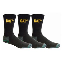 CAT® Workwear Bamboo 3-Pack Crew Sock Size 11-14