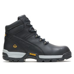 Wolverine Tarmac II Lace Up Work Safety Boots - Black