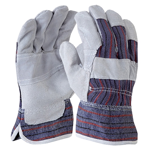 Blue Rapta Candy Backed Leather/Cotton Work Gloves