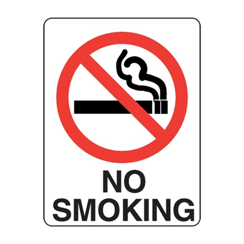 No Smoking Metal Sign 450x300mm