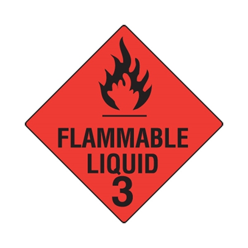 Hazchem Flammable Liquid 3 Metal Sign 270 x 270mm