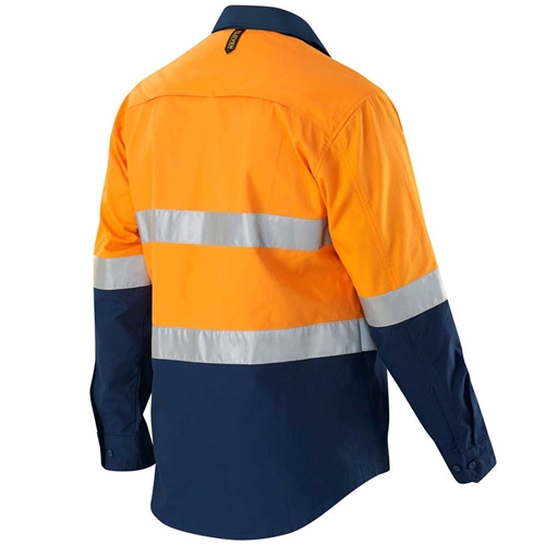 Orange hi vis long sleeve shirts