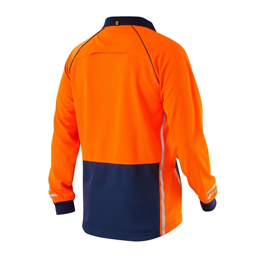 Hi-Vis Cool Polo shirt made with soft micromesh fabric