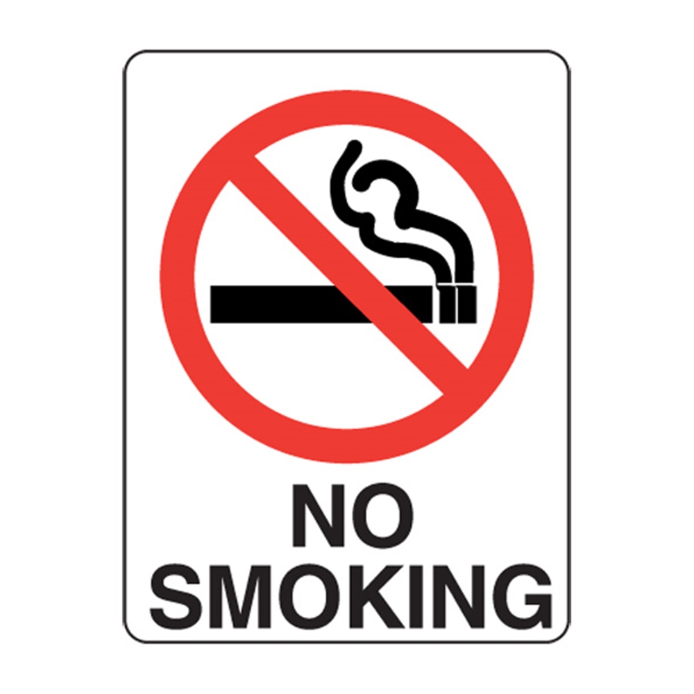 No Smoking Metal Sign 600x450mm