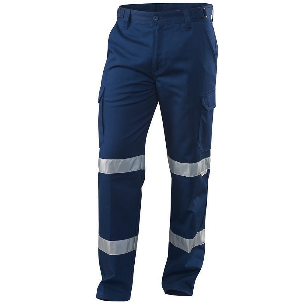 black cargo pants with reflective strips